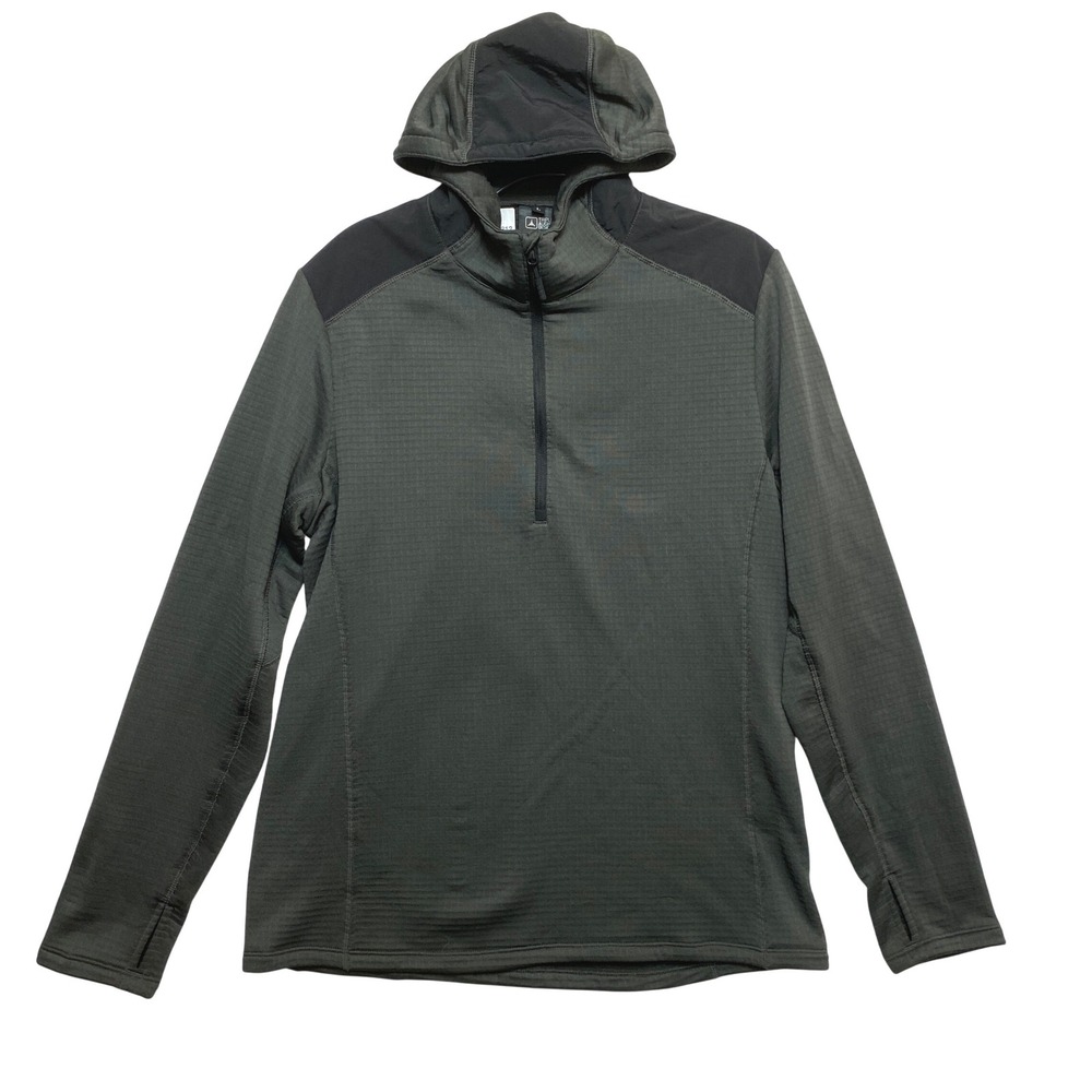 Triple Aught Design Hoodie Mens Large Green TAD Gear Flux 1/4 Zip USA